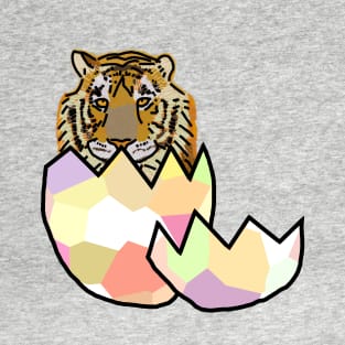 Tiger Hatching from Easter Egg T-Shirt